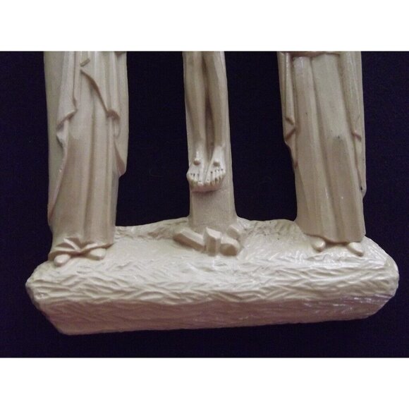 Cross Jesus Mary Vtg Original Home 7" Crucifix Religious Wall Hanging Decor mcm - Picture 6 of 8